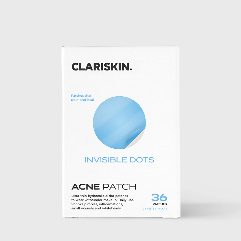 CLARISKIN Invisible Dots Патчи от прыщей и акне невидимые от воспалений и под макияж – фото 1