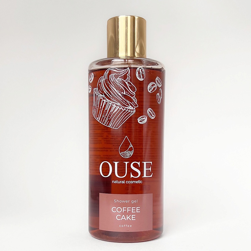 OUSE Гель для душа Увлажнение и Питание "COFFEE CAKE" с сладким ароматом кофе и сливочной карамели – фото 1