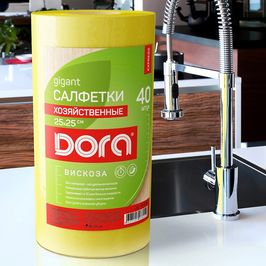 DORA Салфетки из вискозы в рулоне – фото 3