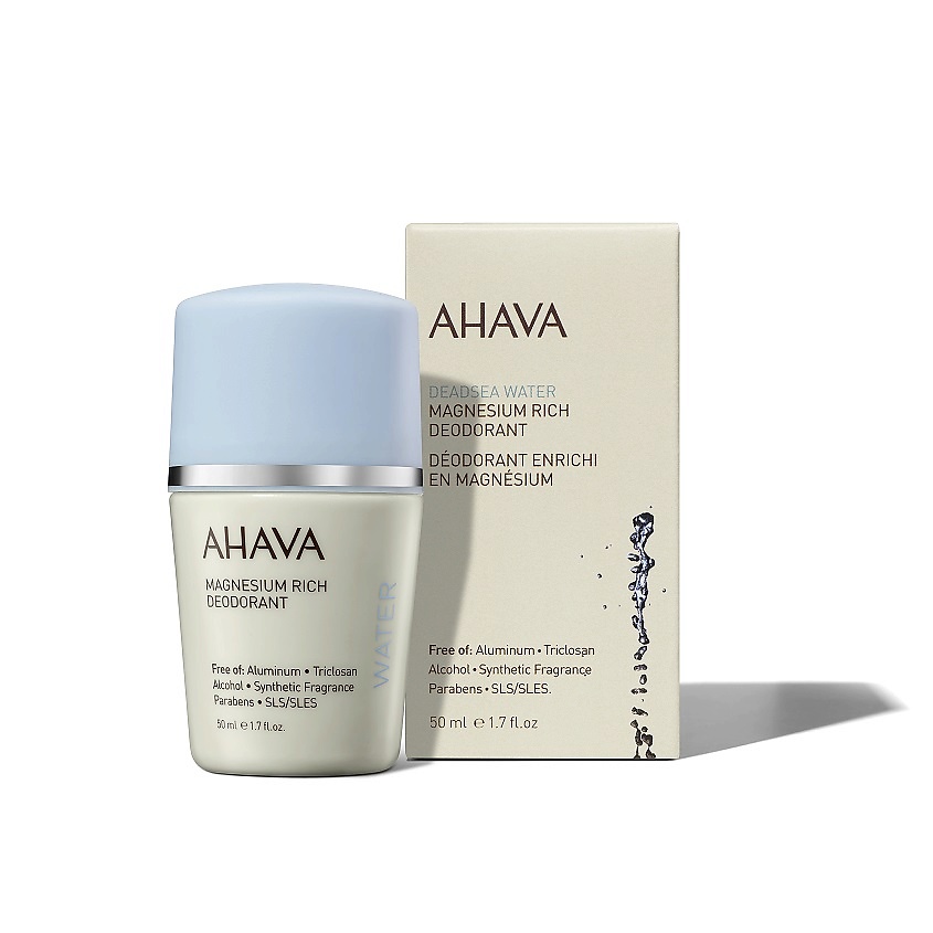AHAVA Deadsea Water Дезодорант богатый магнием шариковый для женщин – фото 2