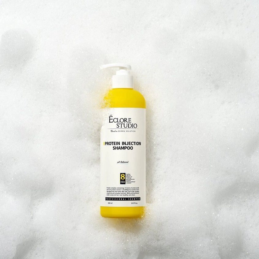 ECLORE STUDIO Укрепляющий протеиновый шампунь PROTEIN INJECTION SHAMPOO для волос – фото 2