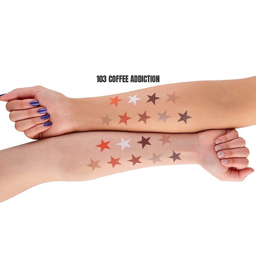 CALLISTA Палетка теней для век Multi Palette, № 103 Коффи Эддикшн 9х0,79 г – фото 2