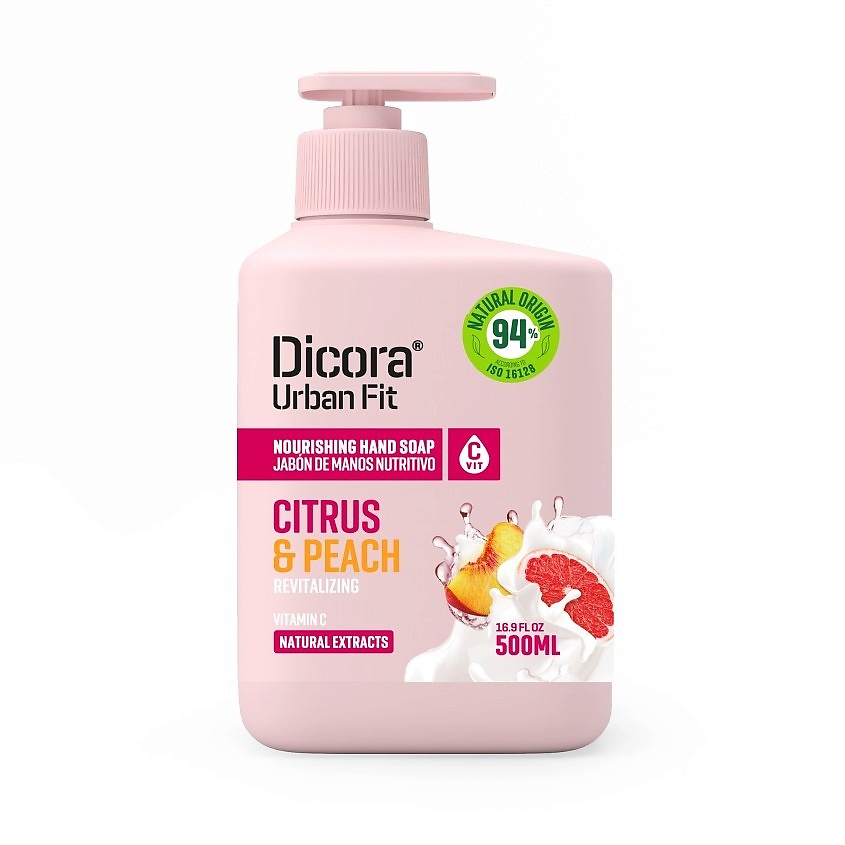 DICORA URBAN FIT Мыло жидкое Цитрусы и персик – фото 4