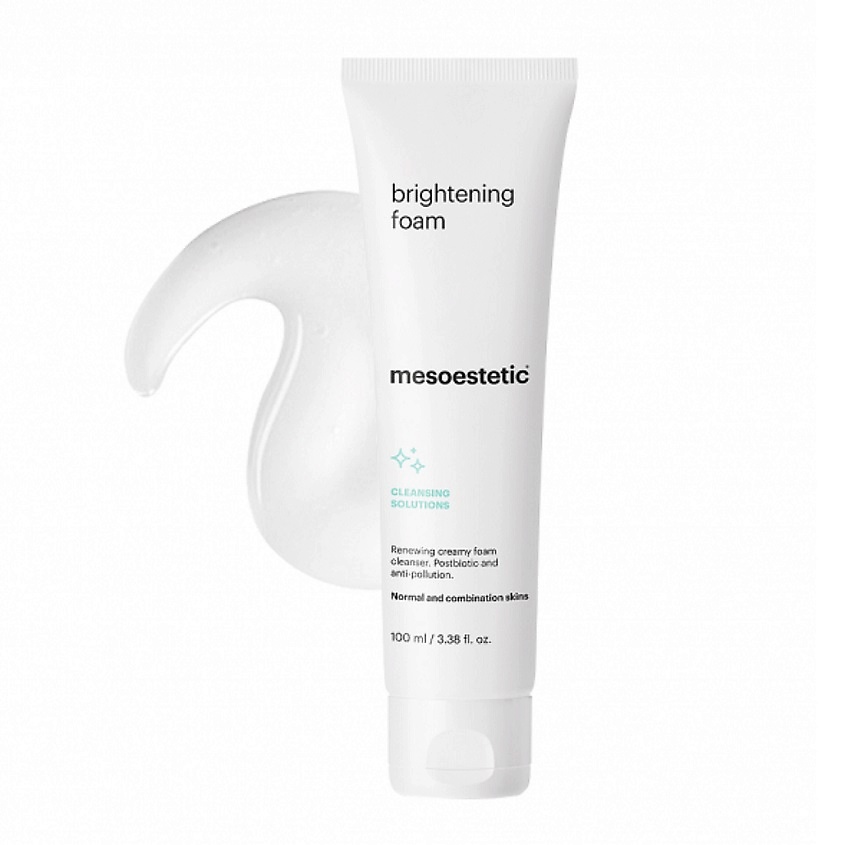 MESOESTETIC Кремообразная очищающая пенка с AHA-кислотами- Brightening foam – фото 3