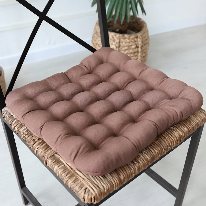 BIO TEXTILES Подушка-сидушка на стул с лузгой гречихи – фото 3