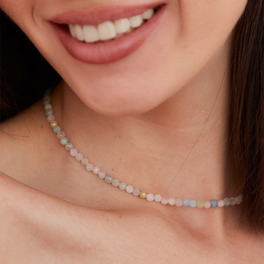 ALERIE-ACCESSORIES Чокер из натуральных бериллов Miniature Pastel – фото 2