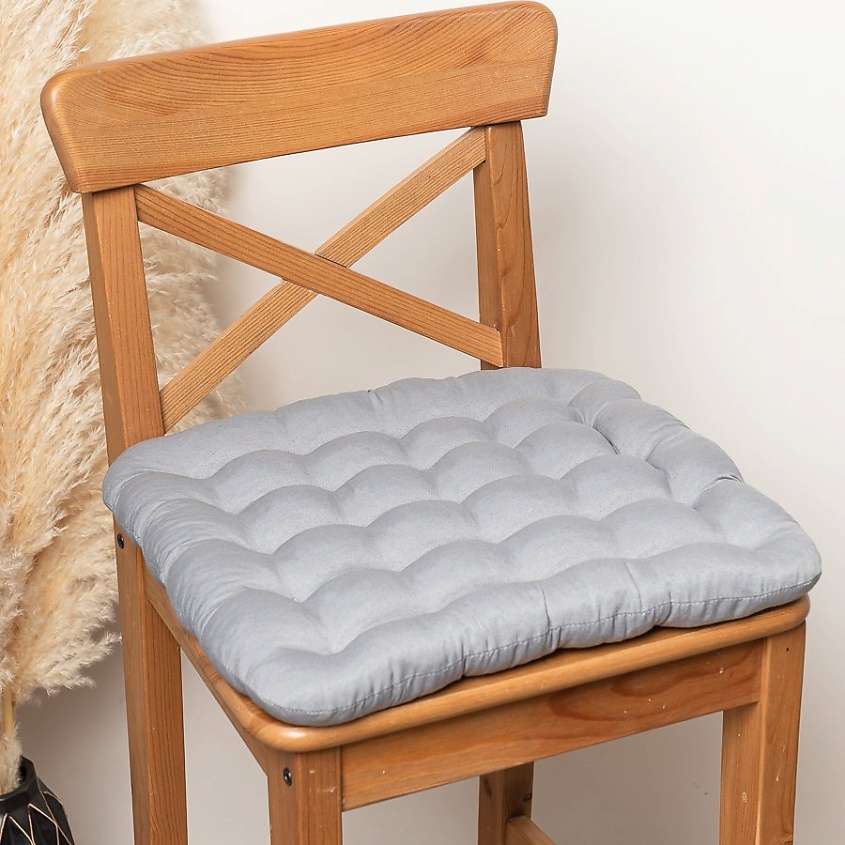 BIO TEXTILES Подушка - сидушка на стул с лузгой гречихи – фото 3