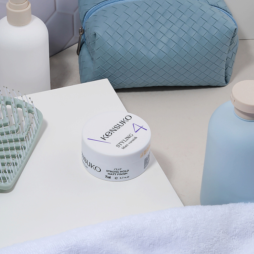 KENSUKO Глина для укладки волос CREATE сильной фиксации – фото 6