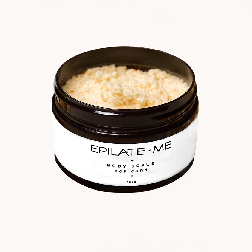 EPILATE ME Сахарный скраб для тела с маслами и натуральными экстрактами с ароматом Поп корн – фото 2