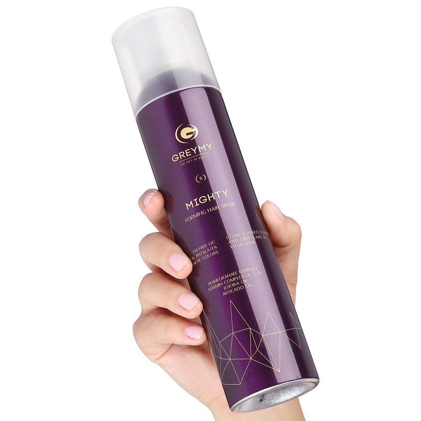 GREYMY Лак для волос Надежной Фиксации (Спрей) Greymy Mighty Forming Hair Spray – фото 4