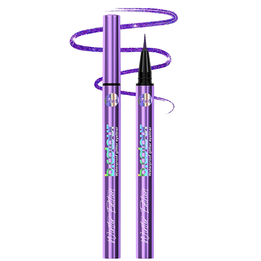 7DAYS Блестящая подводка фломастер для глаз водостойкая – фото 2