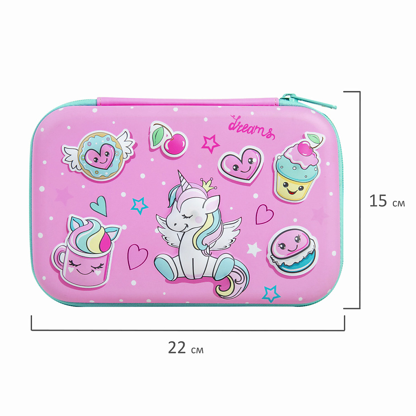 BRAUBERG Пенал KIDS, Unicorn dreams – фото 5