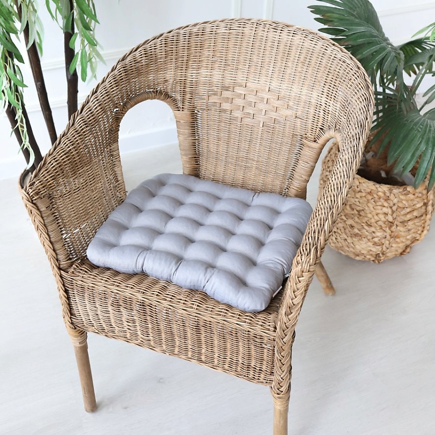BIO TEXTILES Подушка - сидушка на стул с лузгой гречихи – фото 2