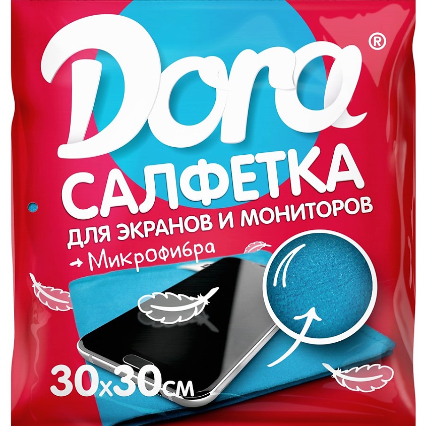 DORA Салфетка из микрофибры Для экранов, мониторов и электротехники – фото 7