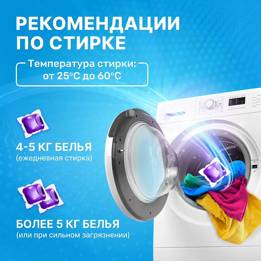 MEINE LIEBE Капсулы для стирки 3-в-1 MIX Active концентрат – фото 3