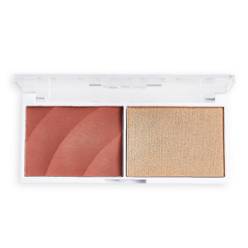 RELOVE REVOLUTION Палетка для макияжа лица Colour Play Blushed Duo – фото 4
