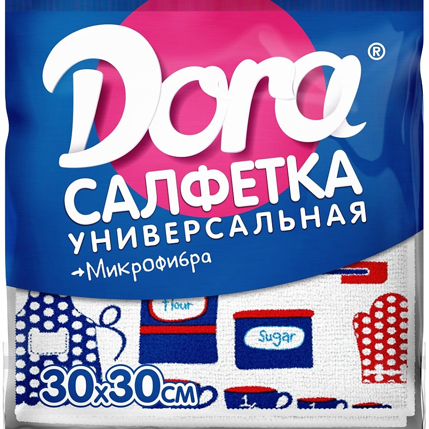 DORA Салфетка из микрофибры с цветным рисунком – фото 3