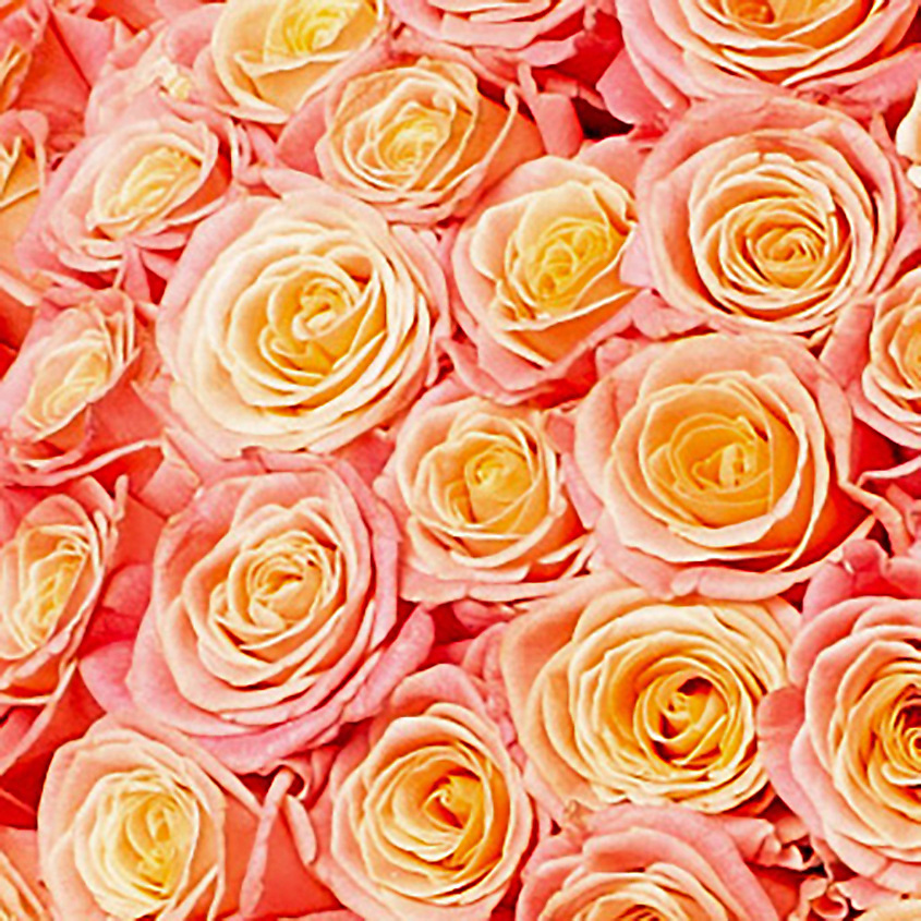ЛЭТУАЛЬ FLOWERS Букет из персиковых роз 41 шт.(40 см) – фото 4