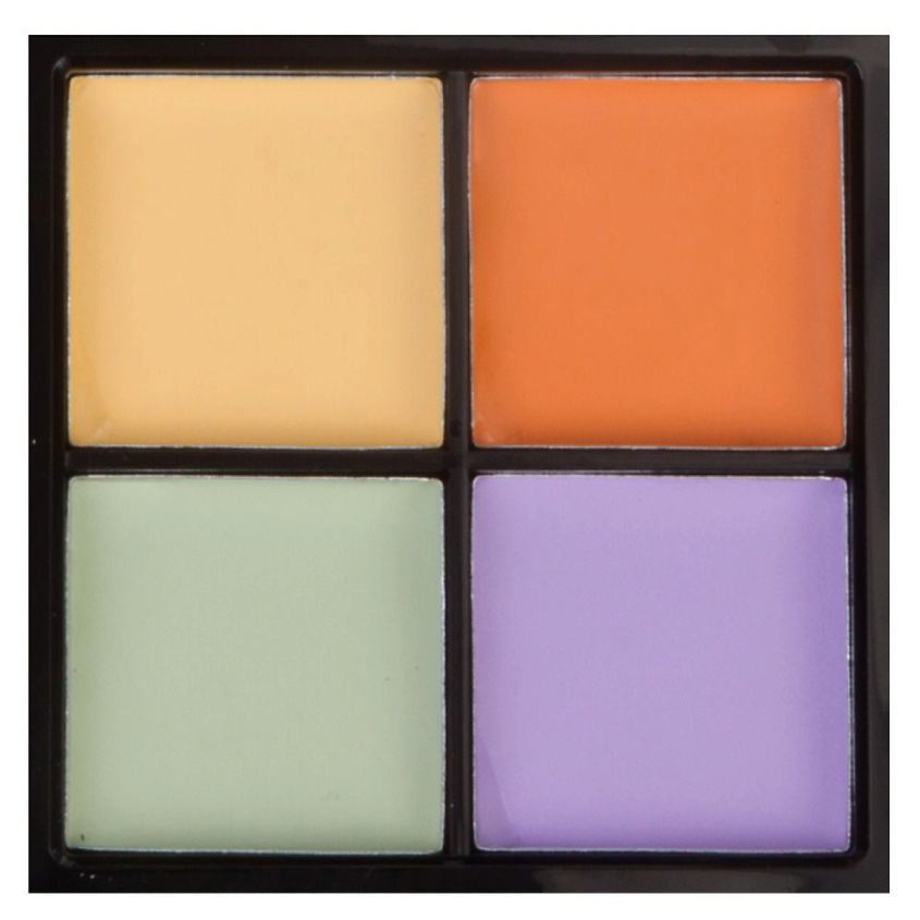 J. CAT BEAUTY Палетка корректор цвета для лица QUAD – фото 2