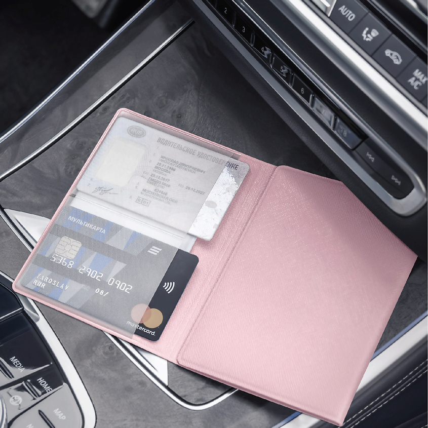 FLEXPOCKET Обложка для автодокументов из экокожи с дополнительными отделениями – фото 3