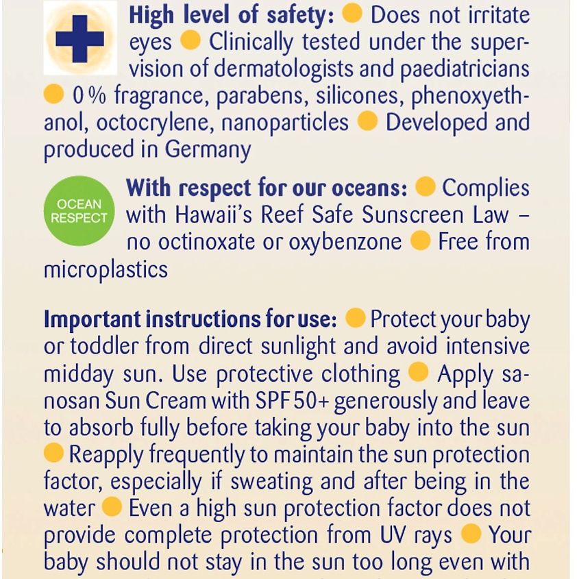 SANOSAN Солнцезащитный крем SPF 50+ – фото 3