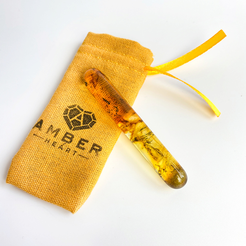 AMBER HEART Массажная палочка для лица из янтаря – фото 6
