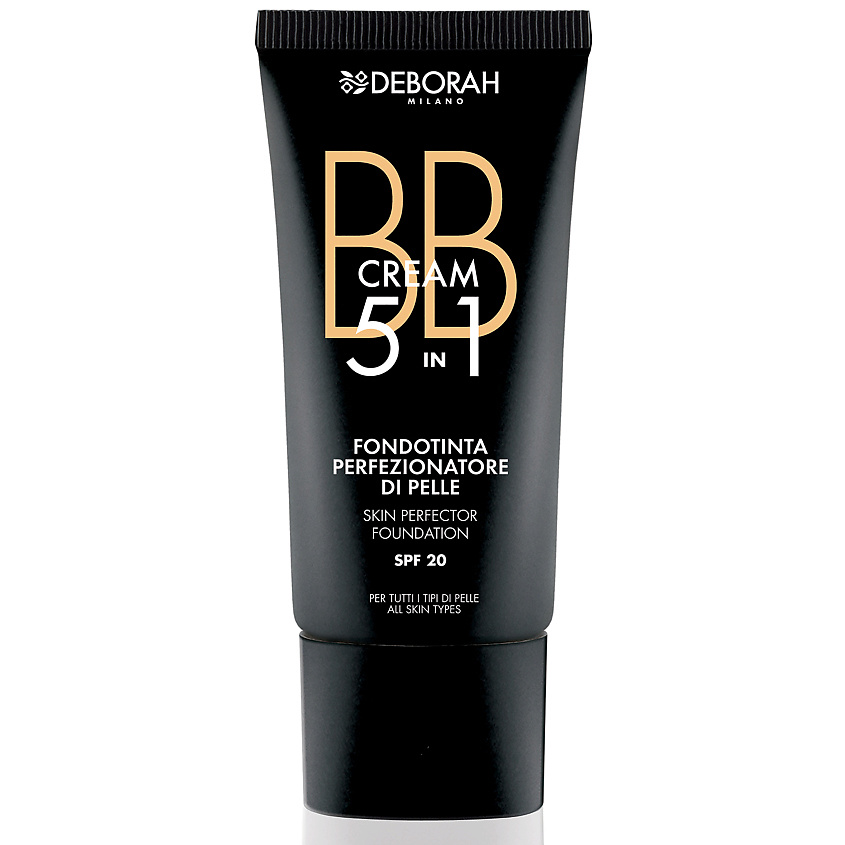 DEBORAH MILANO Тональный ВВ-крем BB CREAM 5 IN 1 SKIN PERFECTOR FOUNDATION – фото 3