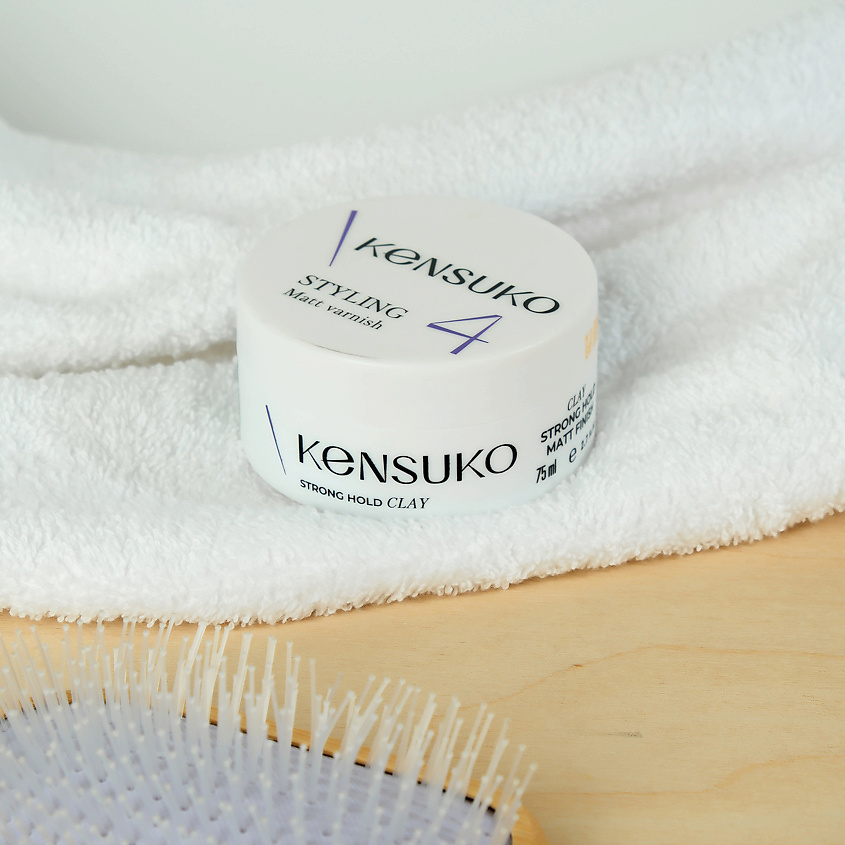 KENSUKO Глина для укладки волос CREATE сильной фиксации – фото 3