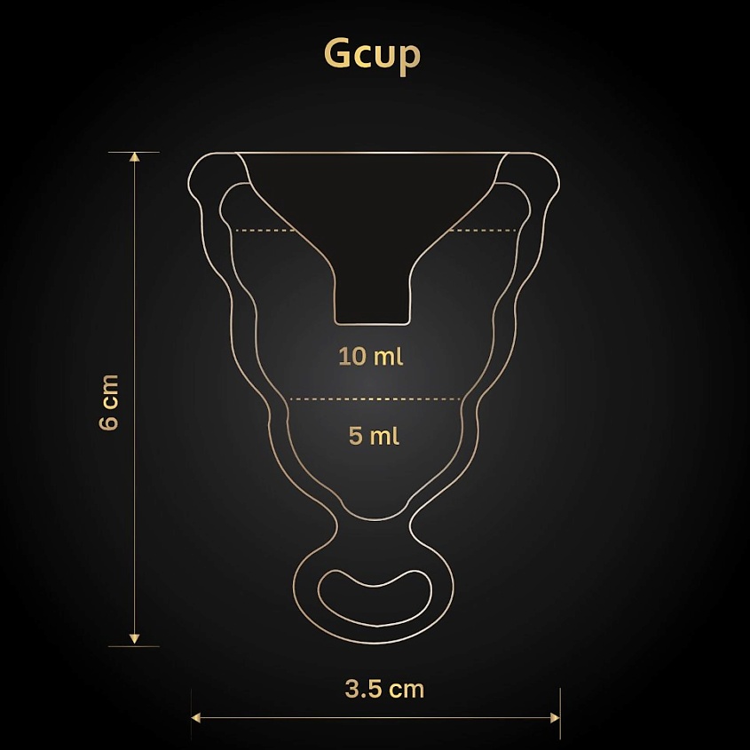 GVIBE Gcup Менструальная чаша – фото 12