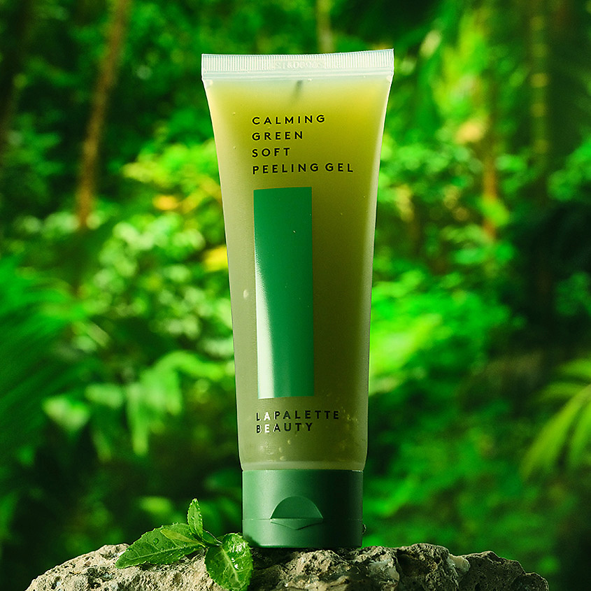 LAPALETTE Гель отшелушивающий с экстрактом зеленого чая Calming Green Soft Peeling Gel – фото 2