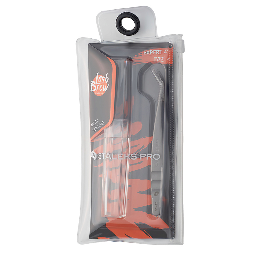 STALEKS Пинцет для ресниц Staleks Pro Expert 41 Type 9, (L-образный, 35) – фото 3