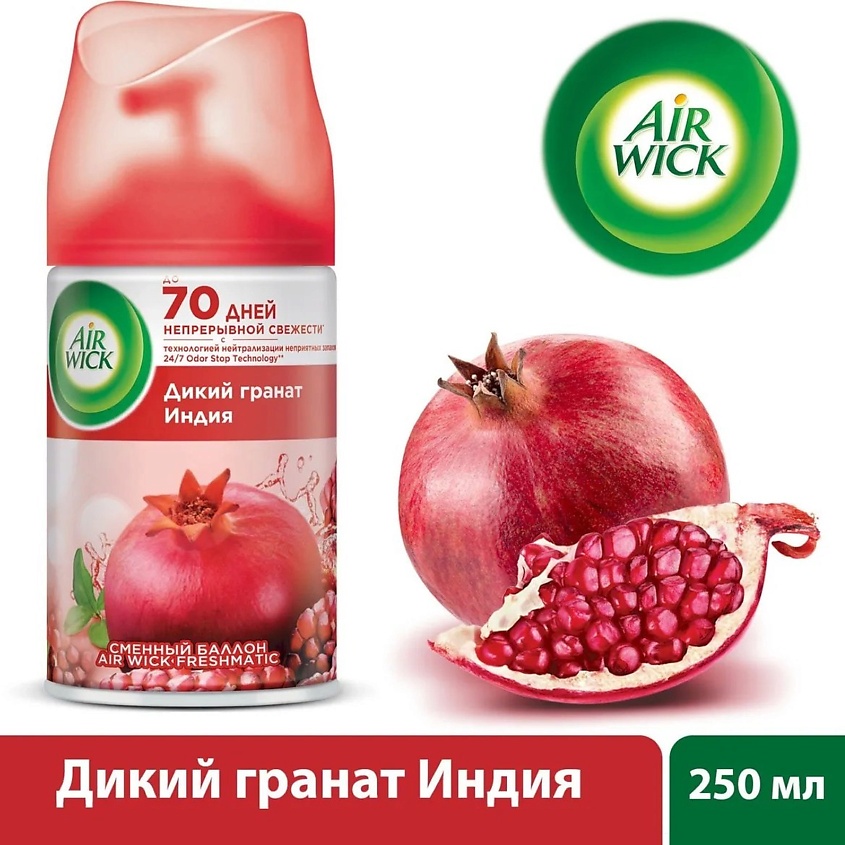 AIRWICK Сменный баллон для освежителя воздуха "Дикий гранат" – фото 2