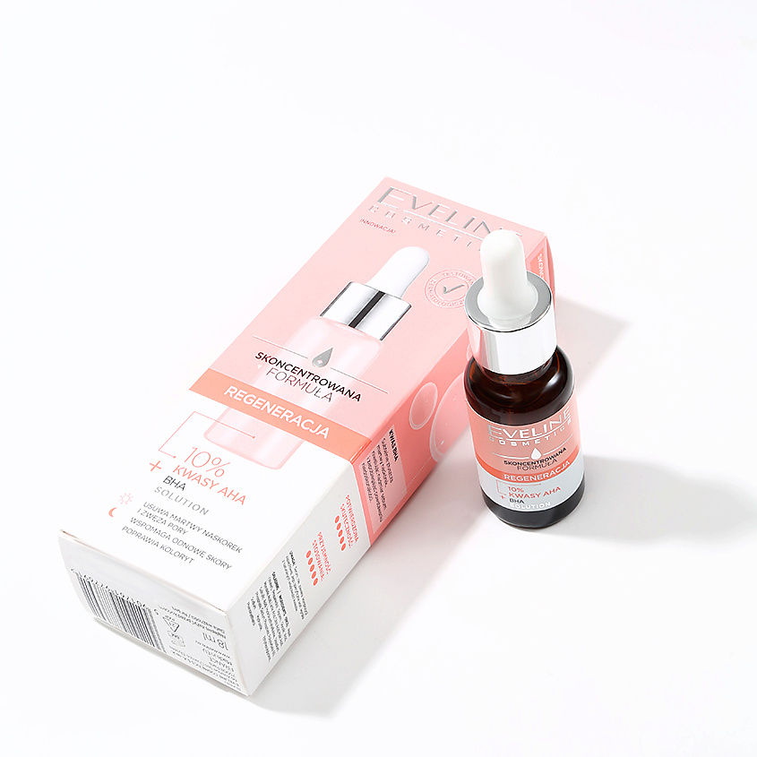 EVELINE Сыворотка для лица с 10% AHA, BHA-кислотами регенерирующая – фото 2