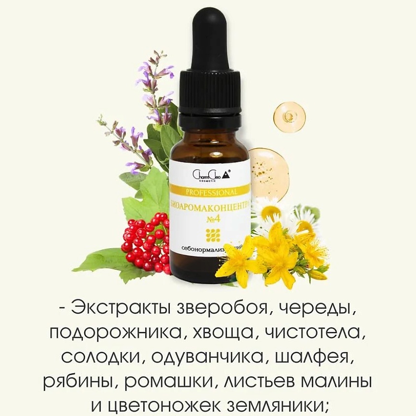 CHARMCLEO COSMETIC Биоаромаконцентрат №4 Себонормализующий – фото 2