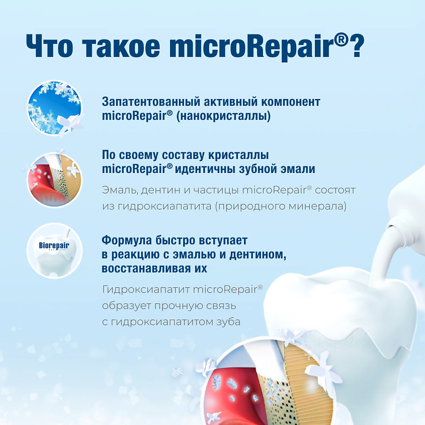 BIOREPAIR Зубная паста "Сохраняющая белизну" Pro White, 75 мл – фото 9