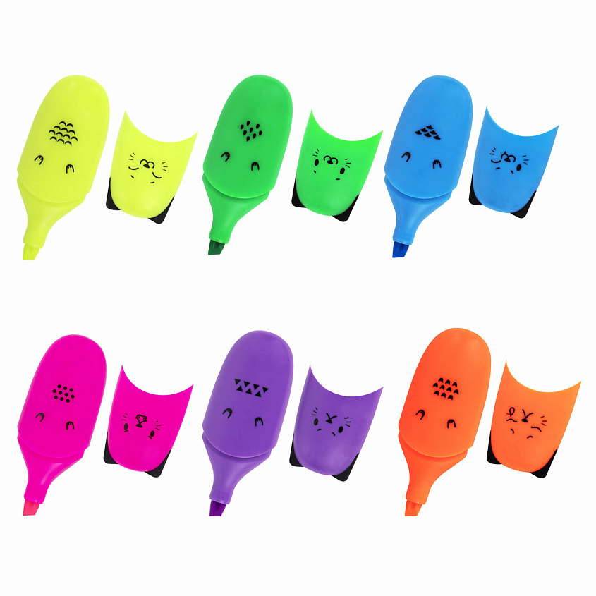 BRAUBERG Набор текстовыделителей мини KIDS, CUTE CATS NEON – фото 2