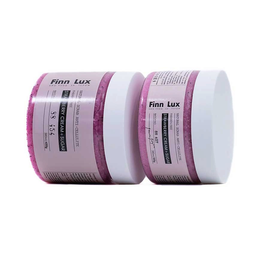 FINNLUX Скраб антицеллюлитный для тела "Strawberry cream+sugar" – фото 6