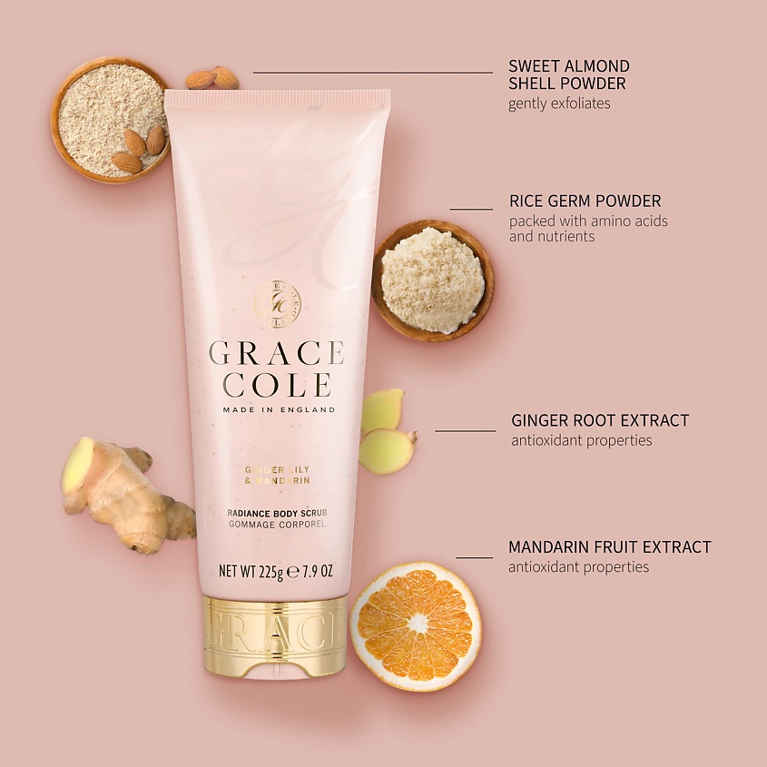 GRACE COLE Масло для тела Имбирная лилия и мандарин Ginger Lily & Mandarin – фото 2