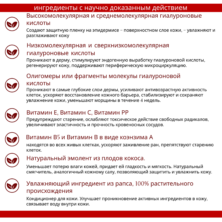 DR. KIROV COSMETIC COMPANY Система Гиалуроновых Кислот 2200 кДа-0.8 кДа с витаминами – фото 3