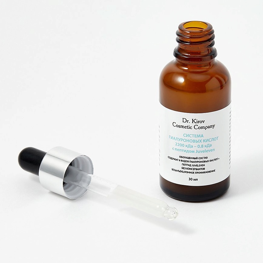 DR. KIROV COSMETIC COMPANY Система Гиалуроновых Кислот 2200 кДа - 0,8 кДа с пептидом Juveleven – фото 4