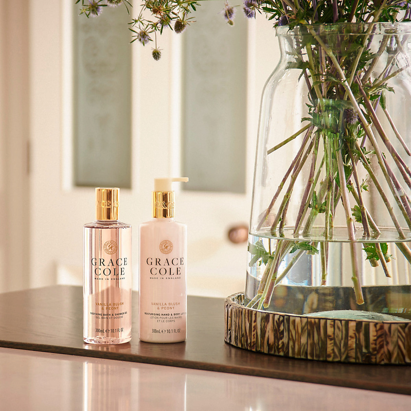 GRACE COLE Гель для ванны и душа Ваниль и пион Vanilla Blush & Peony – фото 5