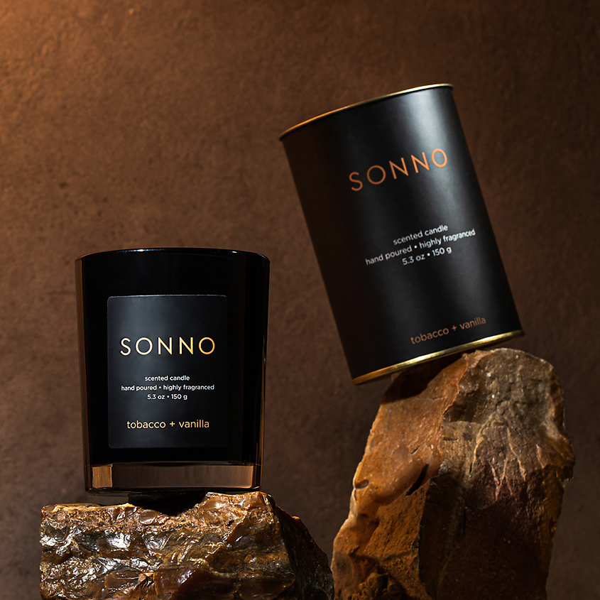 SONNO Ароматическая свеча Tobacco&nbsp;+ Vanilla – фото 2