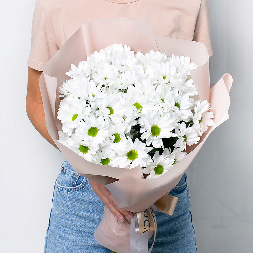 ЛЭТУАЛЬ FLOWERS Букет из кустовой хризантемы "Ромашковое поле" 9 шт. – фото 5