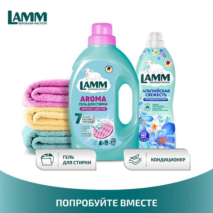 LAMM Гель для стирки "AROMA" для белого и цветного белья – фото 15