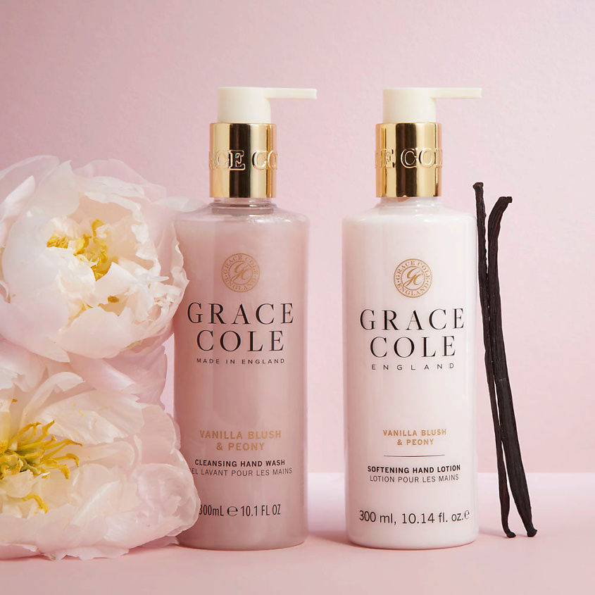 GRACE COLE Лосьон для тела и рук Ваниль и пион Vanilla Blush & Peony – фото 5