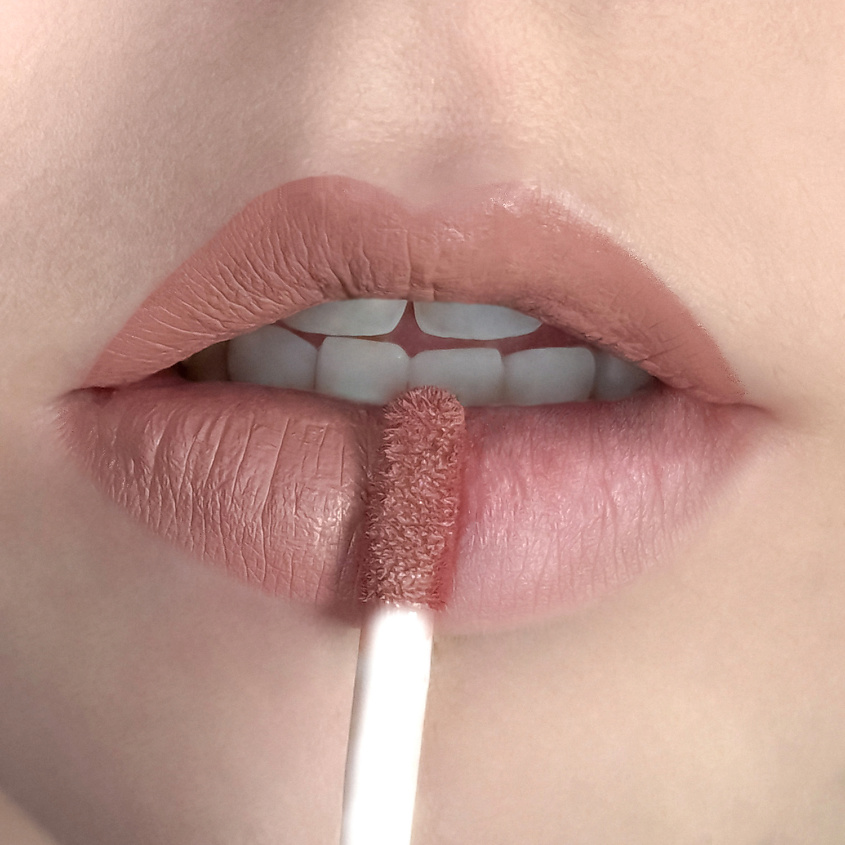 CHARME Матовая кремовая губная помада "Sugar Lips", 101 Тёмно-розовый – фото 2
