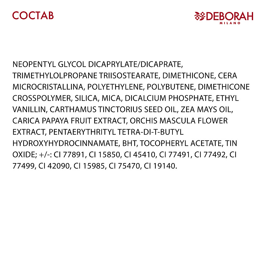 DEBORAH MILANO Помада для губ стойкая MILANO RED LONG LASTING – фото 2
