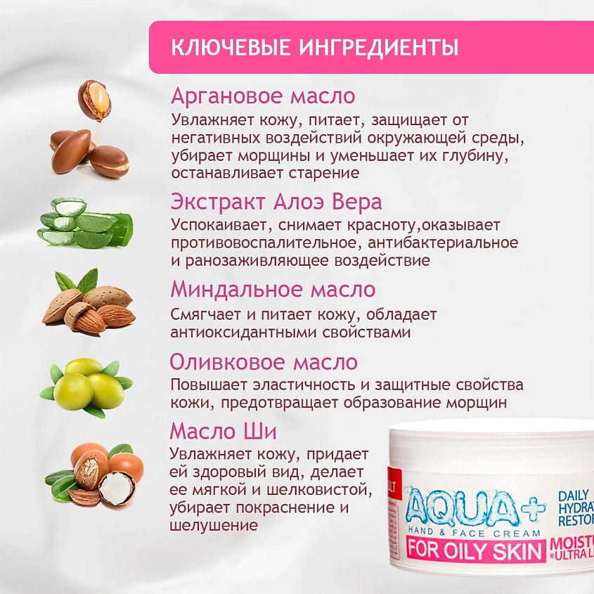 COME'ON Крем увлажняющий для жирного типа кожи лица и рук, без масла и жирного блеска – фото 2