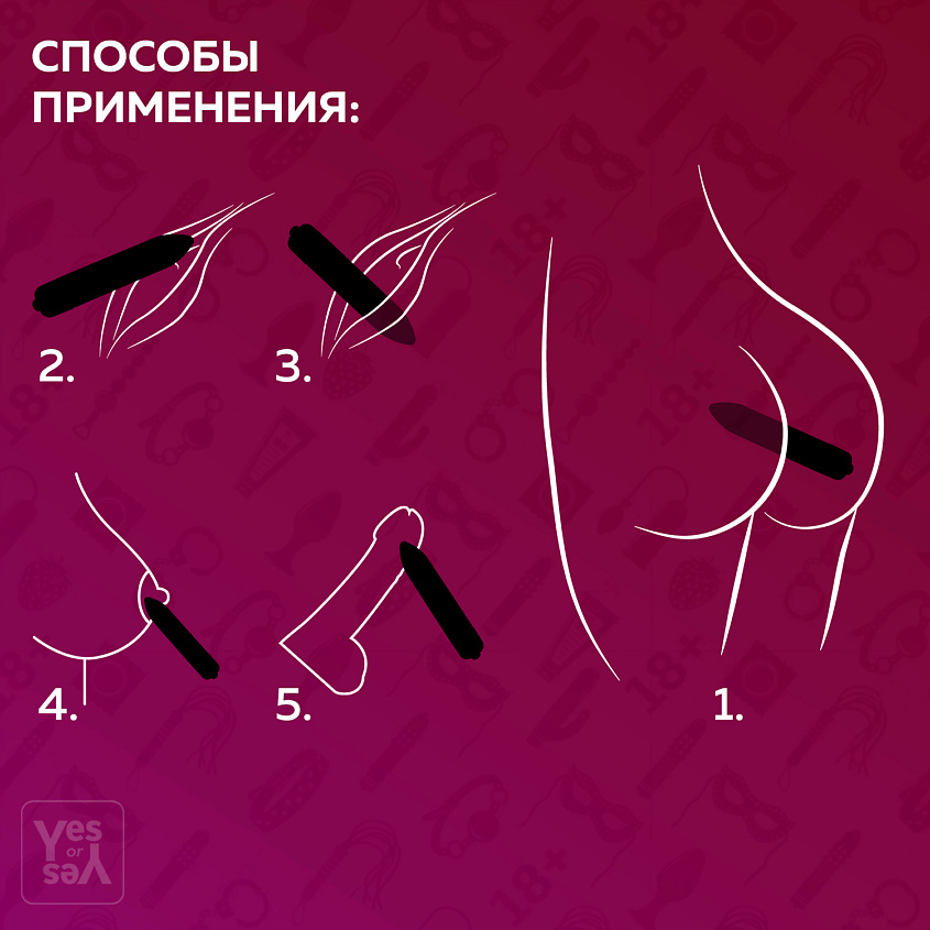 YESORYES Анальная пробка с вибрацией "Total Black" – фото 4