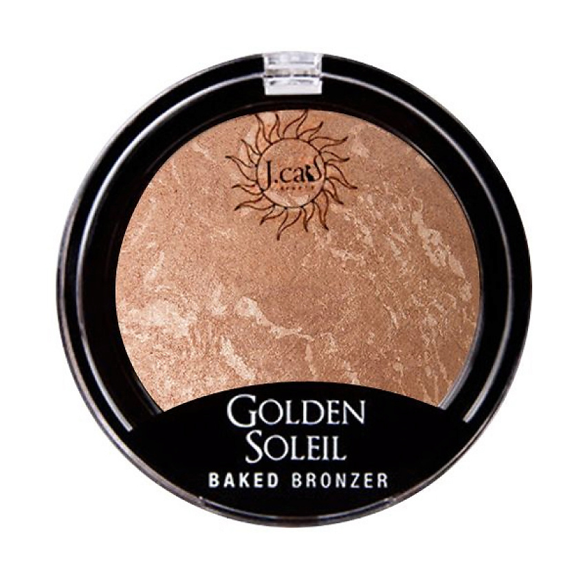 J. CAT BEAUTY Пудра бронзатор для лица GOLDEN SOLEIL – фото 3